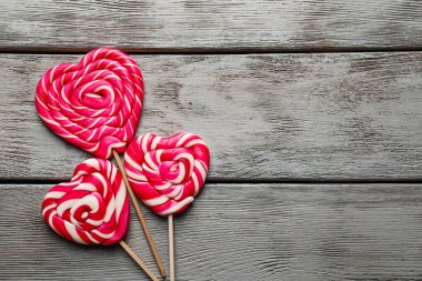 Lezzetli lolipop ile kompozisyon 