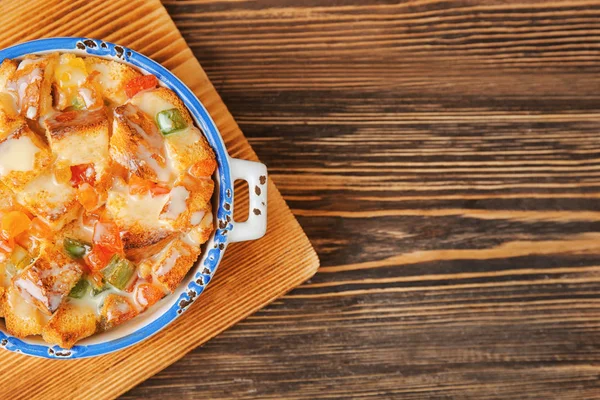 Budino di pane appena sfornato — Foto Stock