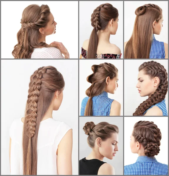 Değişik Saç Modelleri Kadınla — Stok fotoğraf