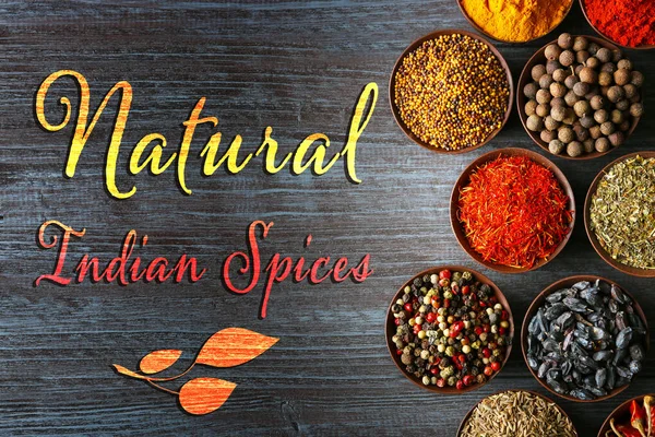 Natural Indian spices — Stock Photo, Image