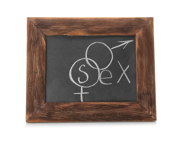 Blackboard with text SEX — Stock Photo, Image