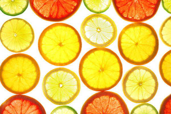 different citrus fruits