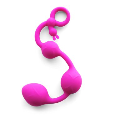 Beyaz arka plan üzerinde Anal toplar