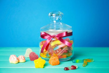 Lezzetli şeker ile kompozisyon 