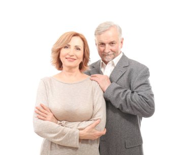 Mutlu yaşlı çift.  