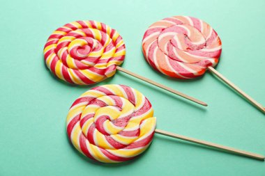 Lezzetli lolipop ile kompozisyon 