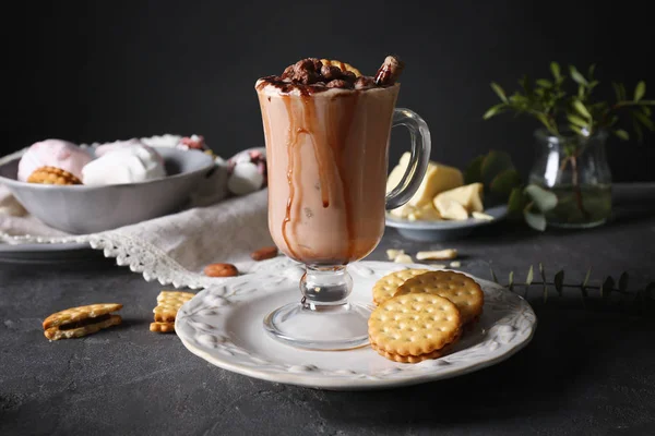 Вкусный какао напиток — стоковое фото