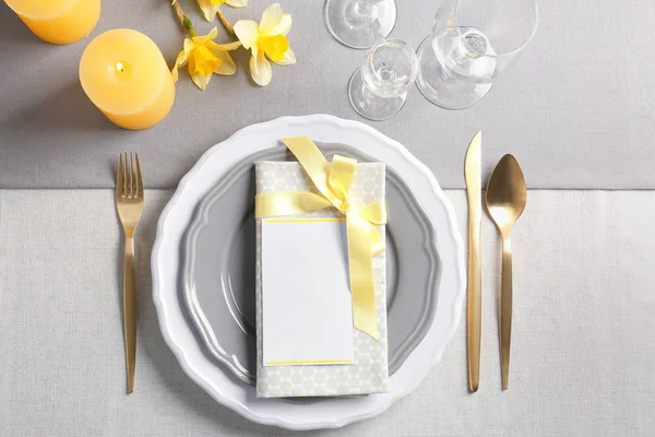 Beautiful table setting — Stock Photo, Image