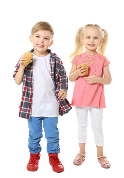 Kinderen die ijs eten — Stockfoto