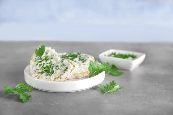 Ostie di riso con formaggio — Foto Stock
