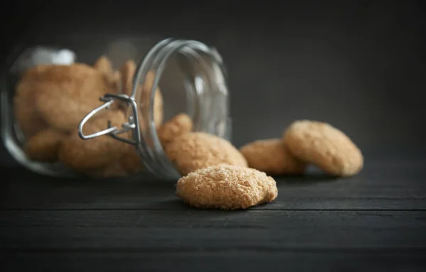 Delicious coconut cookies — Stock Photo, Image