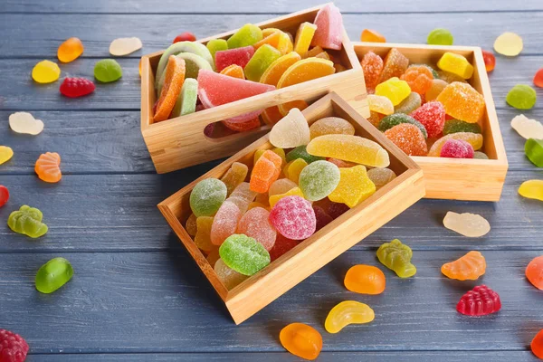 Composizione di gustose caramelle alla gelatina — Foto Stock