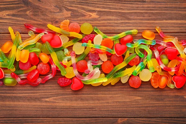 Lekker en kleurrijke jelly snoepjes — Stockfoto