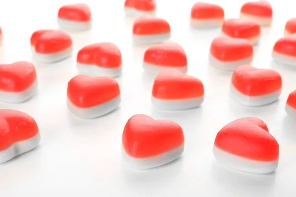 Caramelle gelatina a forma di cuore — Foto Stock