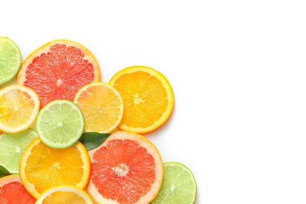 Fresh slices of citrus fruits — Stock Photo, Image