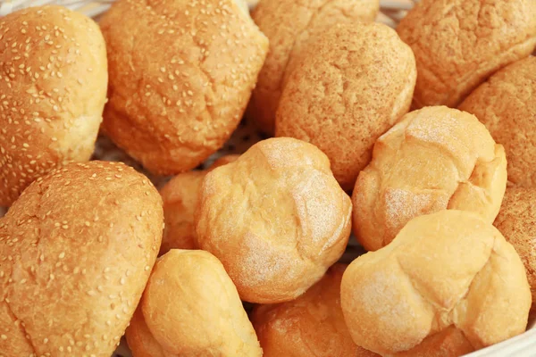 Different fresh bread loaves — Stock Photo, Image