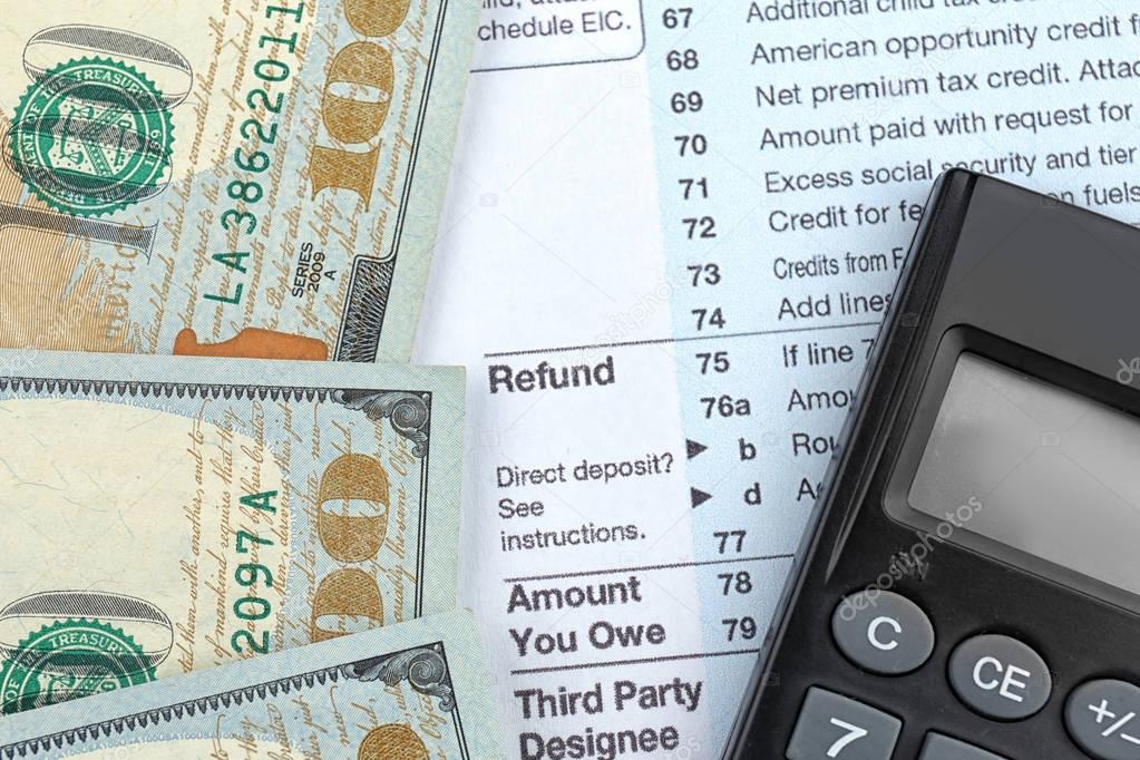 Tax refund document 