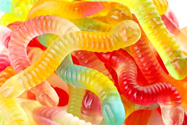 Tasty jelly worms — Stock Photo, Image