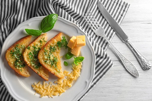 Sarımsak Fransız ekmek dilimleri — Stok fotoğraf