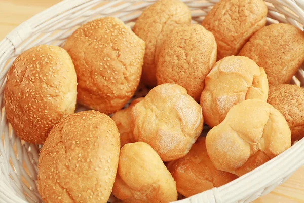 Different fresh bread loaves — Stock Photo, Image