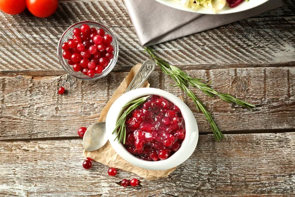 Delicious cranberry sauce — Stock Photo, Image