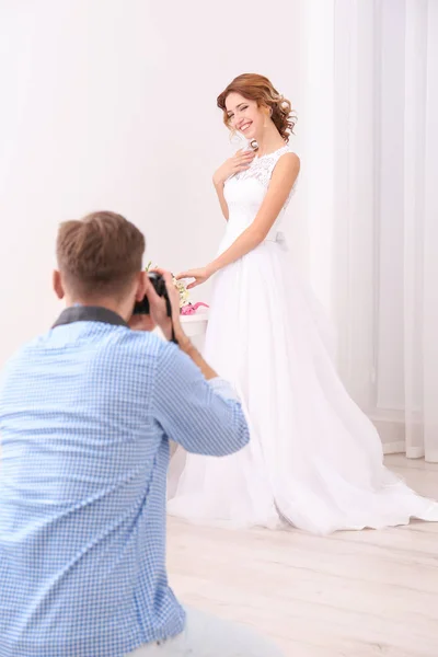 花嫁の写真撮影 — ストック写真