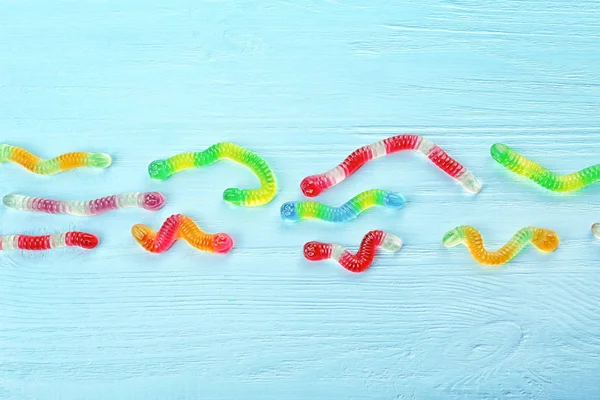 Tasty jelly worms — Stock Photo, Image