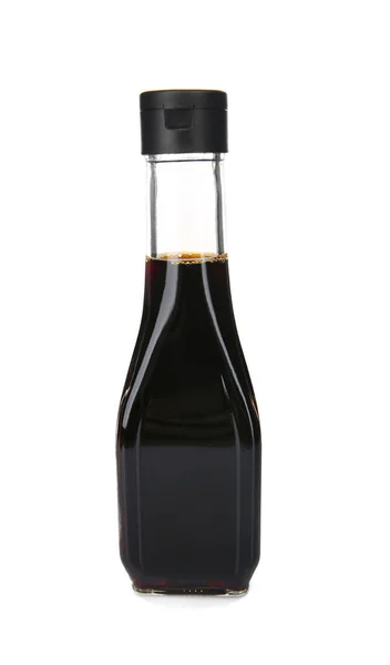 Bottle with soy sauce — Stock Photo, Image