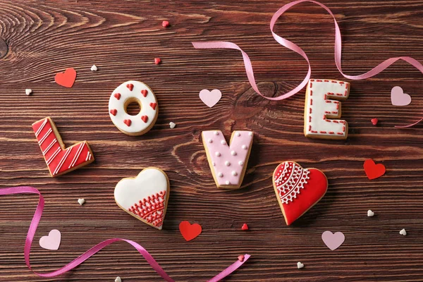 バレンタインの日のためのクッキー — ストック写真