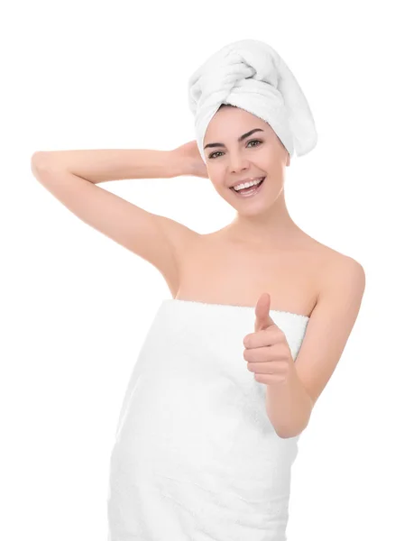 Young woman after shower — Stock Photo, Image
