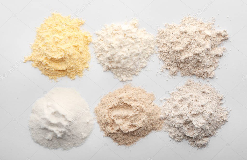Different types of flour 