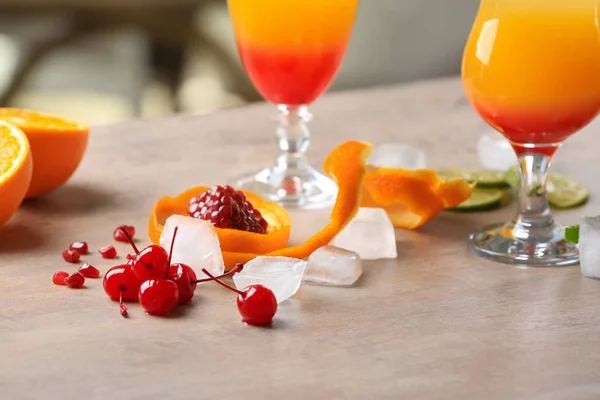 Tequila Sunrise ingridients — Stock Photo, Image