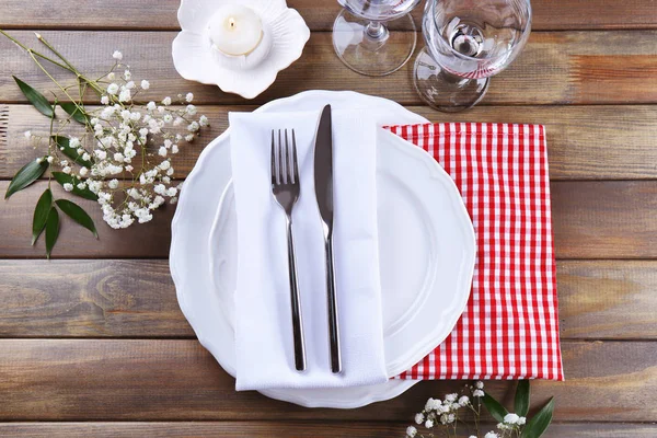 Cenário de mesa festiva — Fotografia de Stock