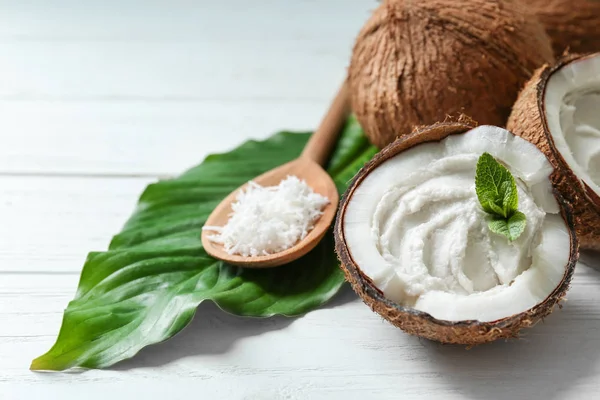 Smakelijke cocos crème — Stockfoto