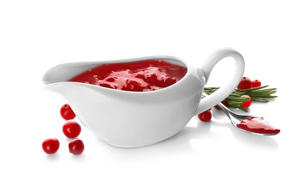 美味的小红莓酱汁 — 图库照片