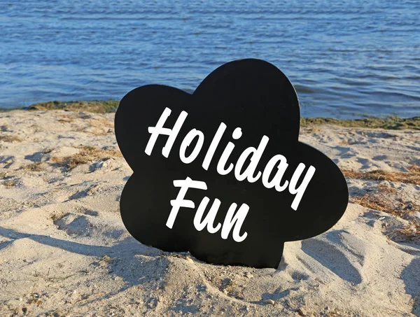 Texto HOLIDAY FUN — Fotografia de Stock