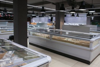 Modern süpermarket iç