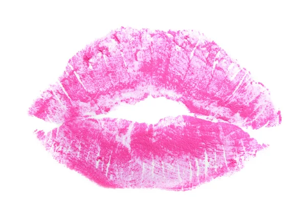 Color lipstick print on white — Stock Photo, Image