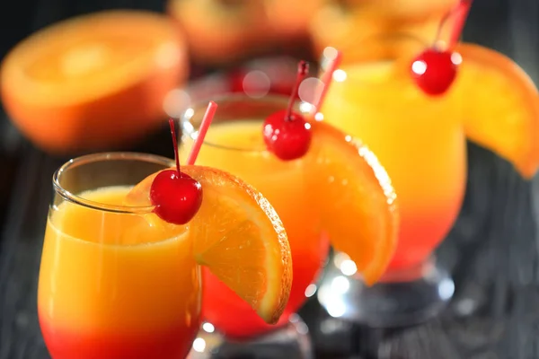 Coquetéis de Tequila sunrise — Fotografia de Stock