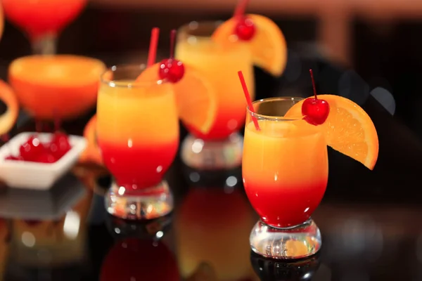 Coquetéis de Tequila sunrise — Fotografia de Stock