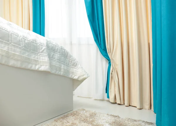 Room with beautiful curtains — Stock Photo, Image