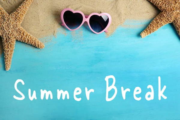 Texto SUMMER BREAK — Fotografia de Stock