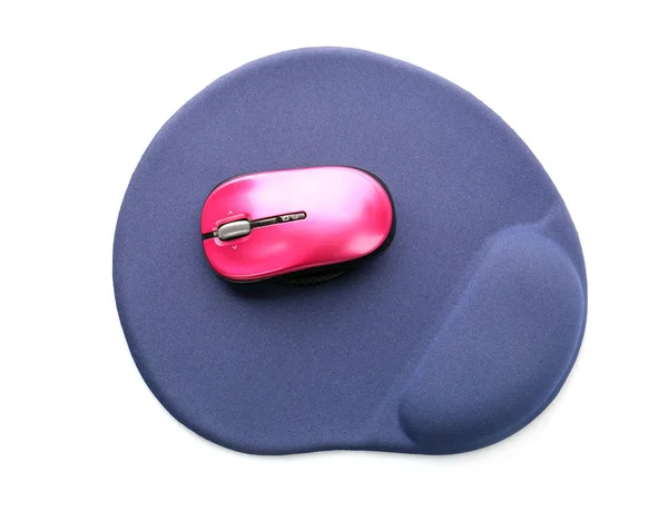 Mouse e pad sem fio moderno — Fotografia de Stock