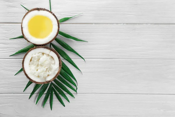 Samenstelling met kokosproducten — Stockfoto