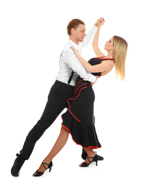 Paar jonge dansers — Stockfoto