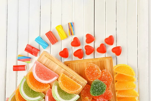 おいしいゼリー菓子のコンポジション — ストック写真