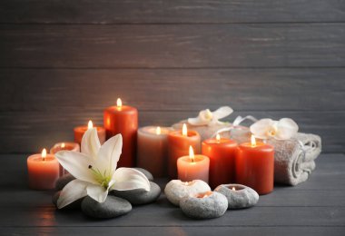 Güzel spa kompozisyonu