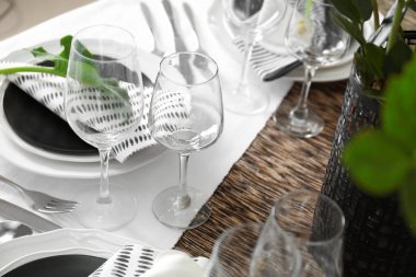 Akşam yemeği için sofra 