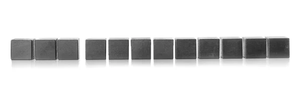 Cubos negros con palabras SEGURO DE COCHE sobre fondo blanco — Foto de Stock