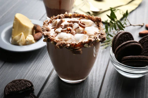 Smaczny napój kakaowy — Zdjęcie stockowe
